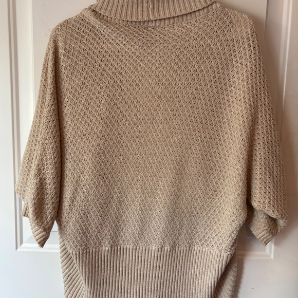 Women's Shawl Sweater, Tan Cardigan, Size XL, 3/4 Length Sleeve, It's Our Time - Picture 5 of 5